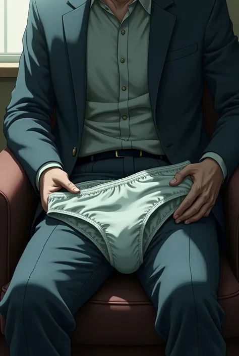 Bakugou&#39;s underwear on his father&#39;s lap