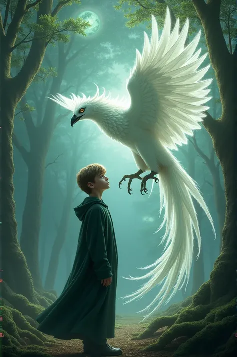 Harry potter avec le phoenix blanc