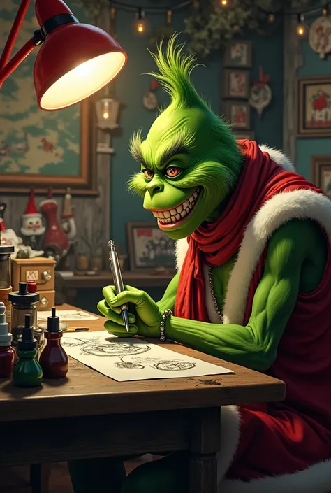 Grinch tattoo artist 
