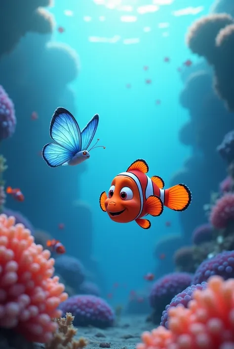 Finding Nemo and a Blue Butterfly 