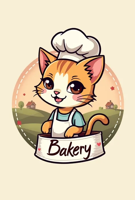 Logo for a cat bakery