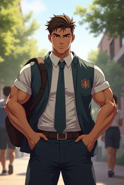 1 boy , strong, in high school 