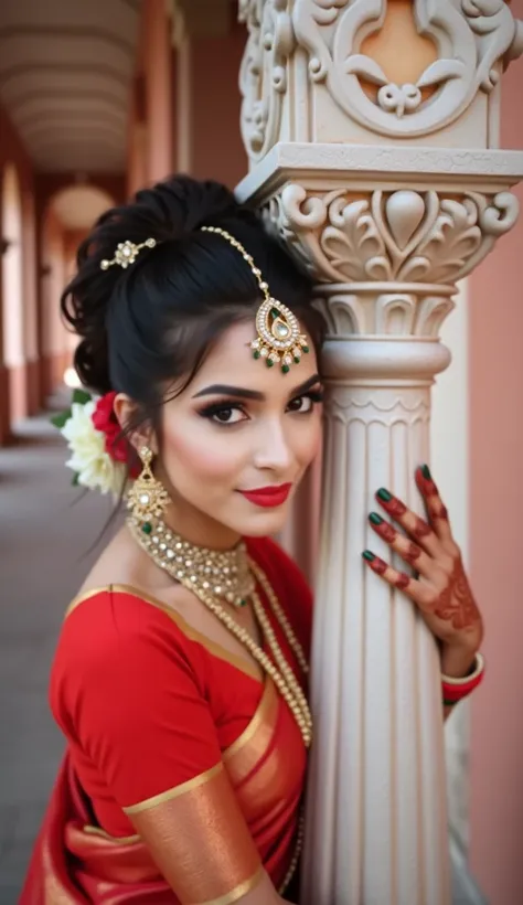 indian wedding hairstyles ideas 2 tips and faqs makeup body ladki saree mangalsutra kiss me kate chudi kiss me 🫦 kiss 💋💋💋💋😘😘