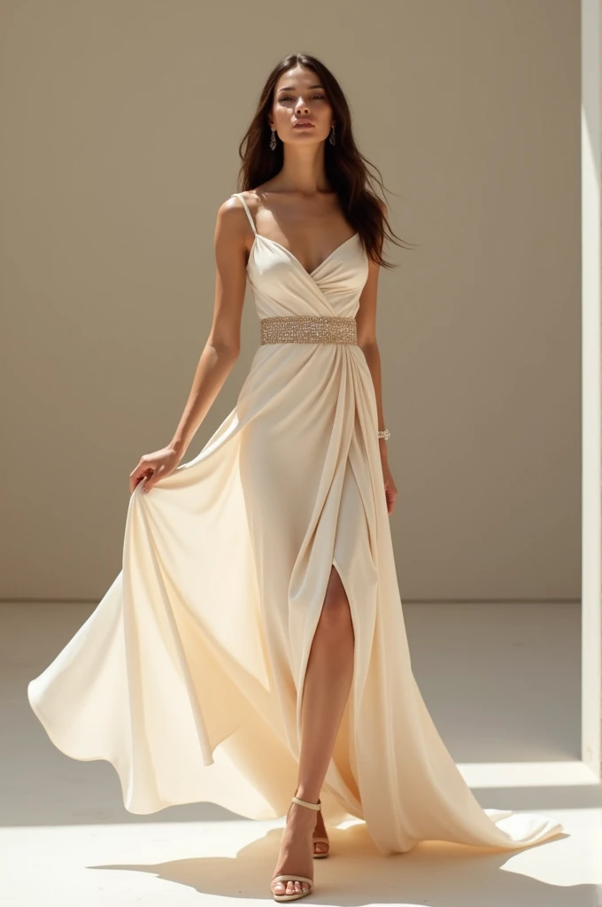 Nude color promotional dress
