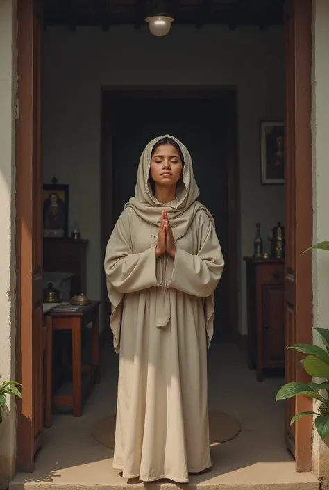 One who prays before leaving her house