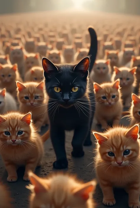 300 Kitten Warriors、There is a black cat in front、Spectacle、Overwhelming power、Out of lineup