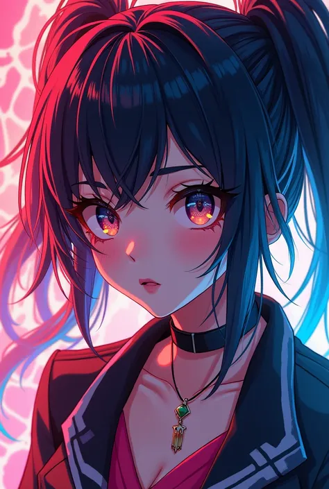 Create a vibrant, eye-catching 4K anime-style profile picture featuring a dynamic and stylish character with bold colors and intricate details. The design should be modern, energetic, and captivating to stand out on social media."