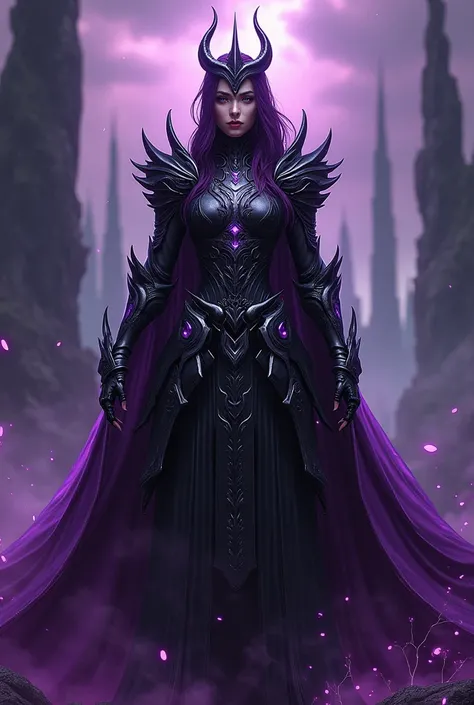 A Black and Purple Queen of Darkness named EL Hero