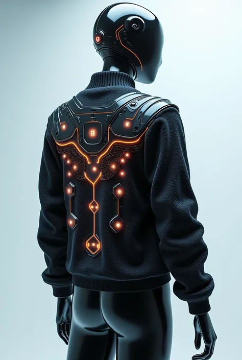 Un pull connecter , électronique du genre un pull du futur sans mannequin ni humain