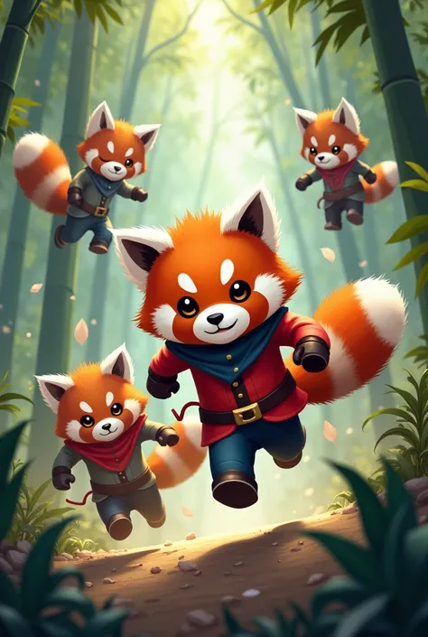 Heroes inspired by red pandas