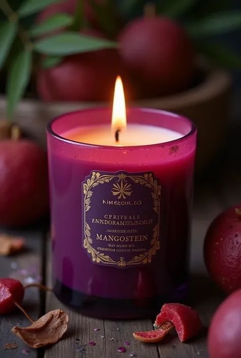 Mangosteen scented candle