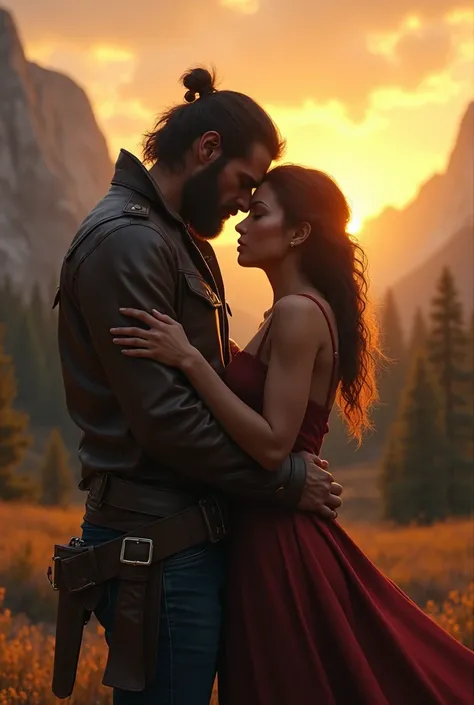 Arthur Morgan kissing Sendie Adler