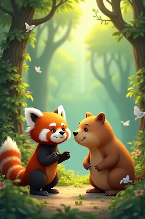 Red Panda and Capbara