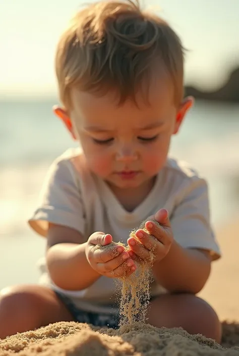 Sand slipping out of my hand
I m 2 boy