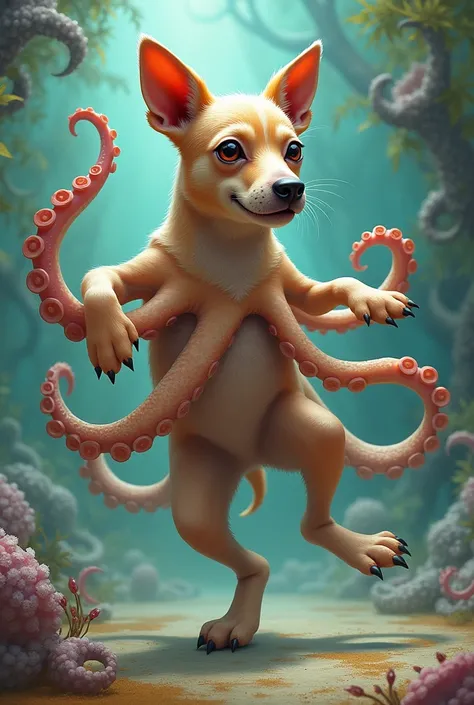 Octopus mix with  dog beat octopus 