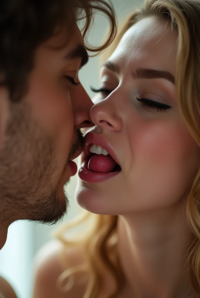 A beautiful girl fucking with her boyfriend with penis in the mouth of the girl