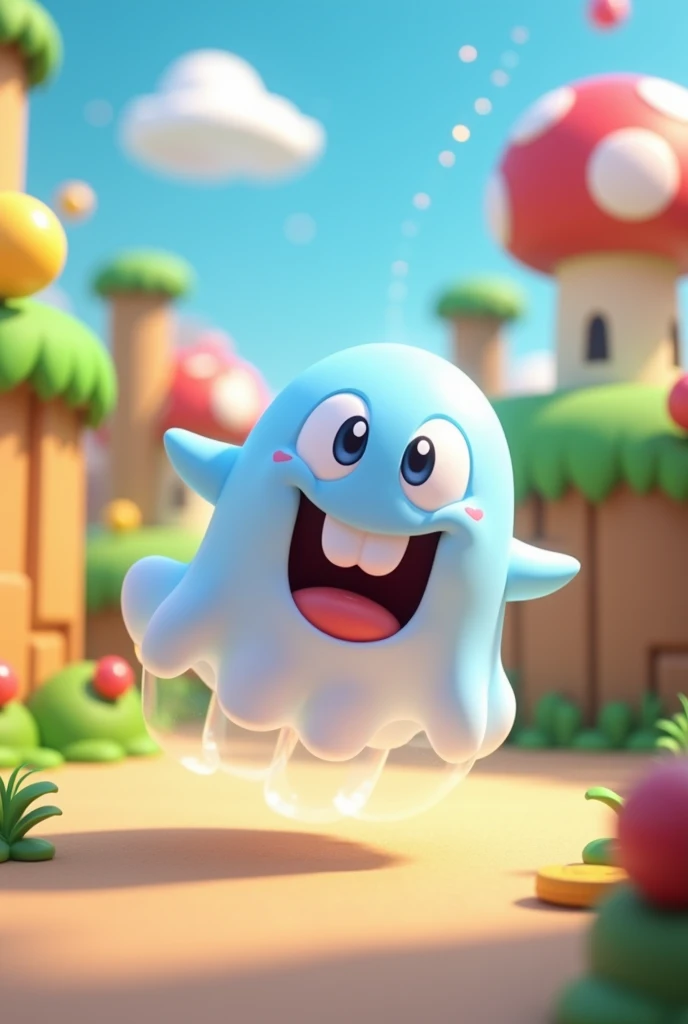 Mario ghost  cartoon cute 3d