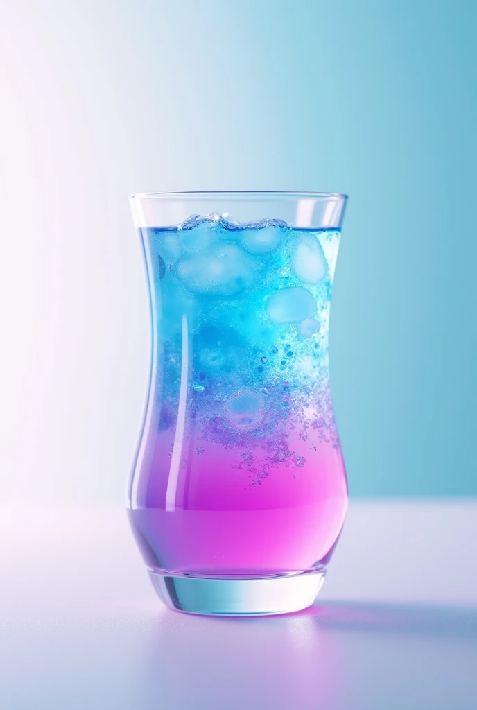 Jelly punch glass beautiful jelly soda light blue blue purple pink