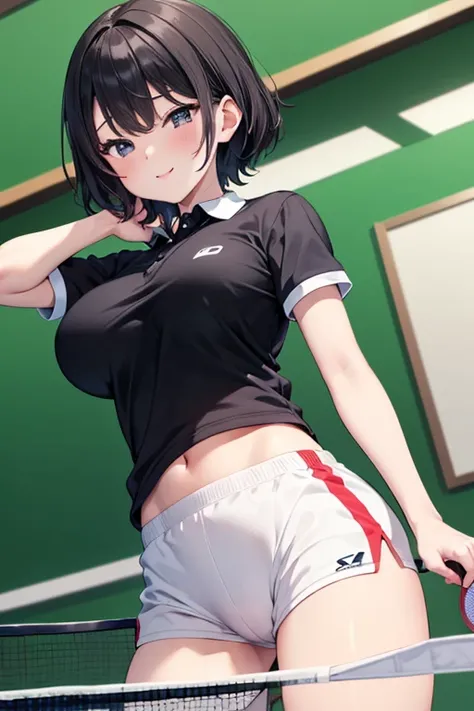 ((Lower Body、Polo shirt、Sports pants、Shooting from below))、(((Accentuate the crotch)))、Highest quality, 8k, masterpiece :1.3)), whole body, Sharp focus :One Girl,Glowing Skin,SSexy pose,Highest quality,Tabletop,shape,Very delicate and beautiful,Hmph,8k壁紙,w...