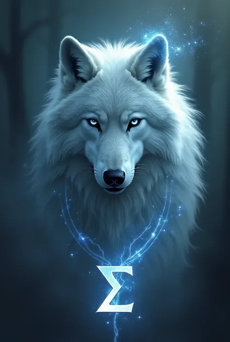 Greek letter Σ combined with wolf image