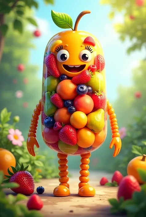 character representing a line of fruit salad
