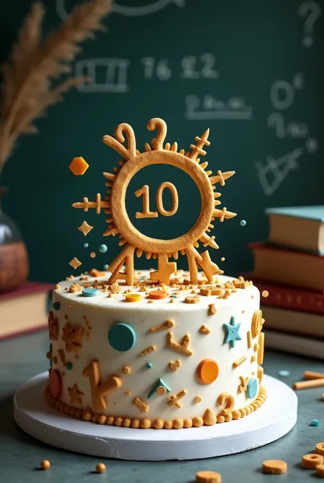 Teachers day cake for a maths teacher