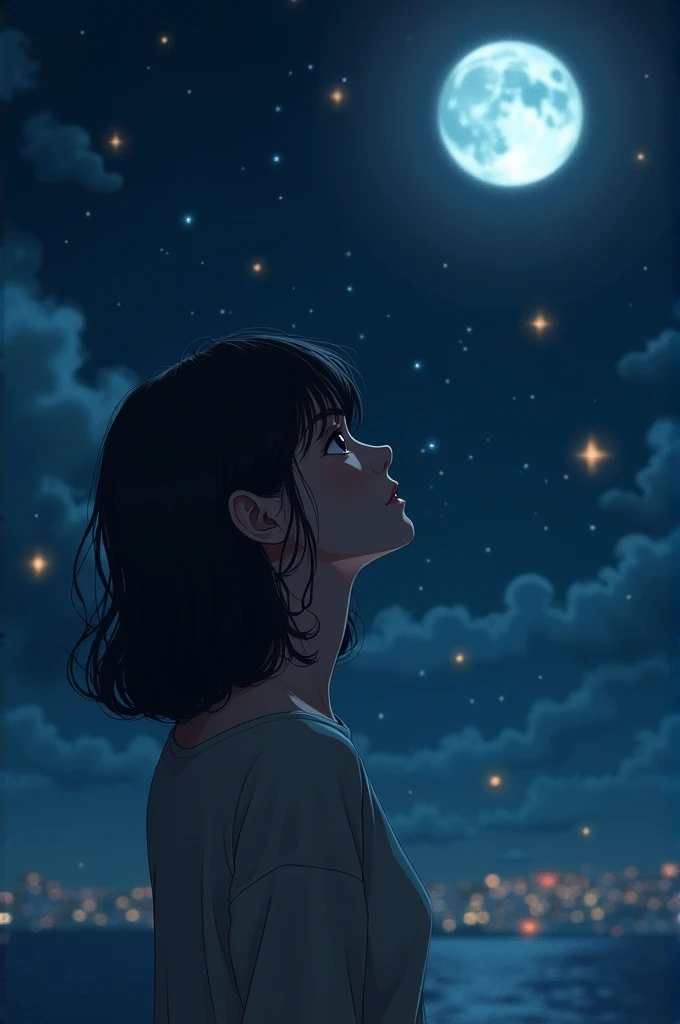 Under the mesmerizing moonlight, a girl looked up at the night sky with a heavy heart. Every shining light reminded him of the figure he loved, the figure he could never have. In the silence of the night, longing enveloped him, awakening sweet memories tha...