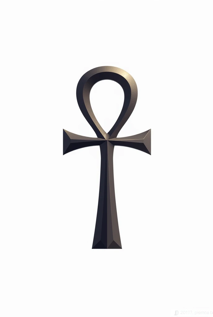 The ankh is an ancient Egyptian symbol which symbolizes the many aspects of life, including physical life, eternal life, immortality, death, and reincarnation. Create a pendant,  facing front, sticker,  white background 