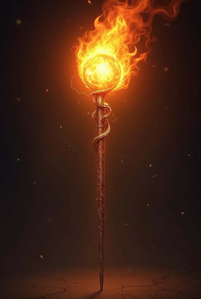 I want you to create a wand for a Harry Potter RPG, It is called the wand of Ignis the eternal flame, and it is the lion&#39;s wand. its core is a fragment of Ignis infused with eternal fire, has a length of 33 centimeters, made of flaming oak wood with go...