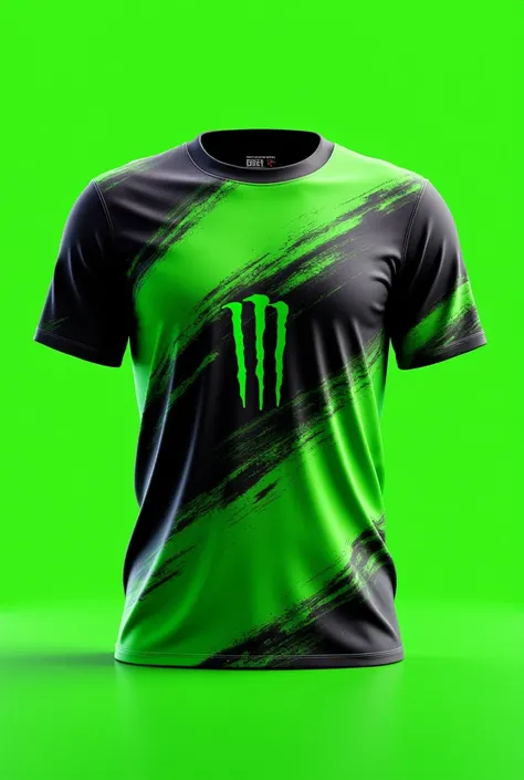 I want to create the the cricket t 👕 shirt bright green and black colour 