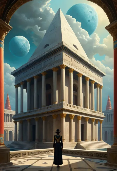 Ancient Architecture, by tom bagshaw, 35mm wide angle, (best quality, masterpiece, photorealistic), very aesthetic, perfect composition, intricate details, ultra-detailed, vivid colors