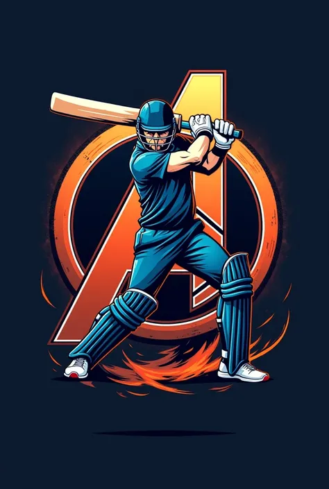 Cricket team logo with
Avengers name