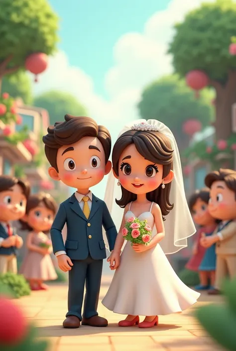 Nintendo Mii style wedding