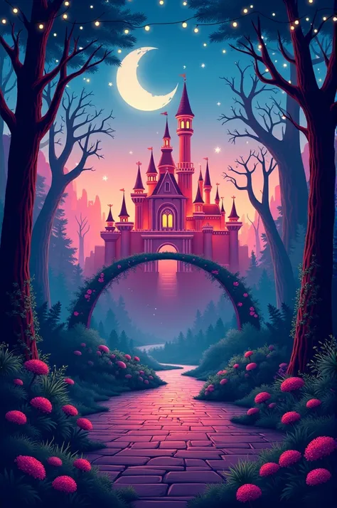 

1. **Fairy Tale Theme:**
   - **Enchanted Forest:** Use mystical forests, fairy lights, and magical creatures.
   - **Castle Theme:** Include castles, crowns, and magical wands.

2. **Urban Vibes:**
   - **Cityscape:** Feature skyline silhouettes, street...