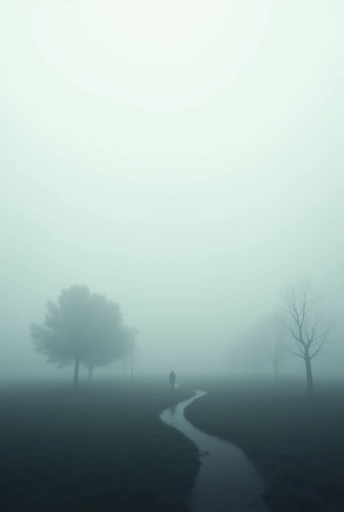 Foggy weather, without people