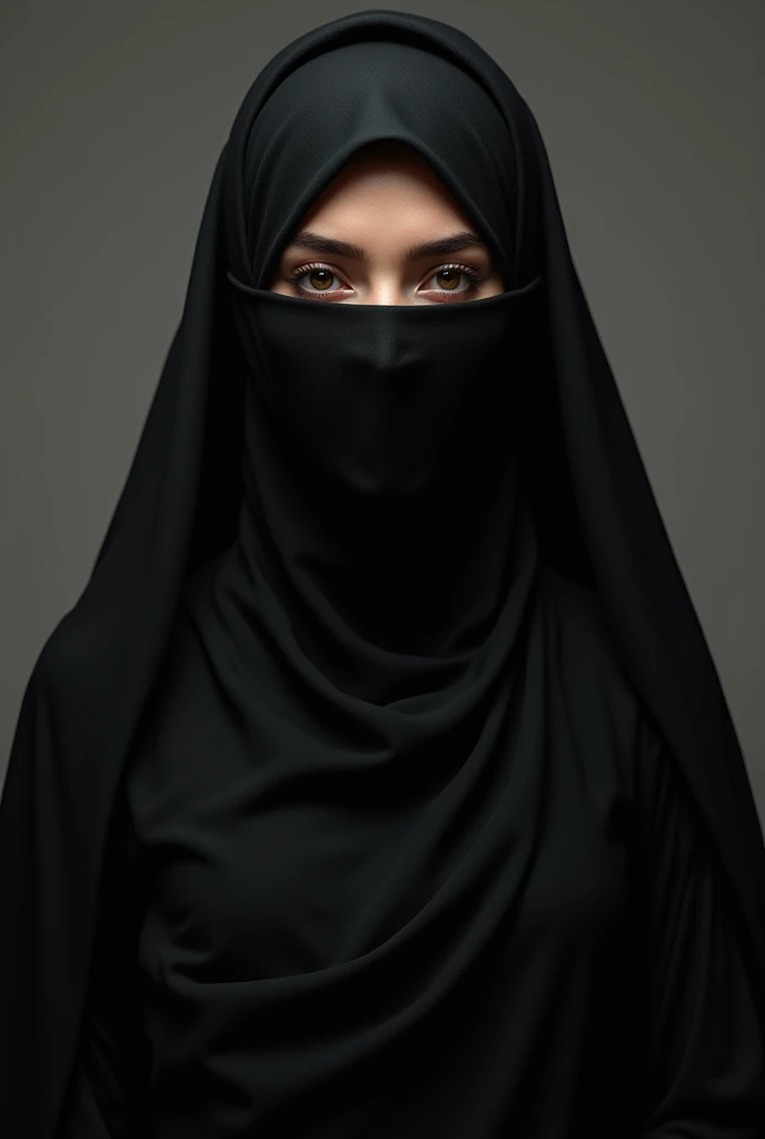 Black hijab woman Niqab