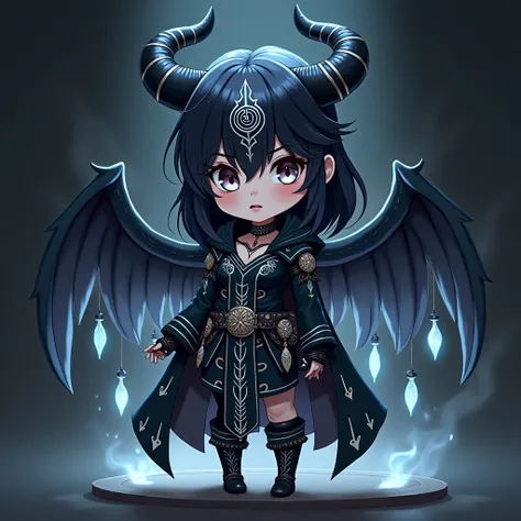 ## **Base Character: Verónica Elizabeth (Anime-Chibi Viking)**

**Appearance**  
- **Build**: Chibi version with a small but firm stance, slightly leaning forward.  
- **Height**: Taller than most chibis, emphasizing presence.  
- **Skin**: Pale with a gra...