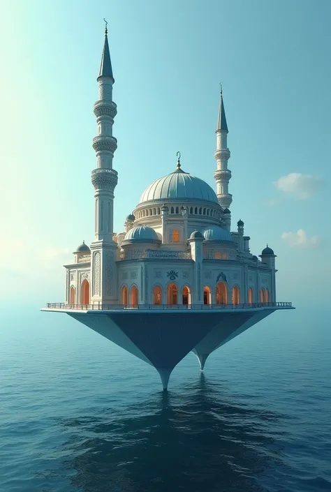  Full mosque in ocean