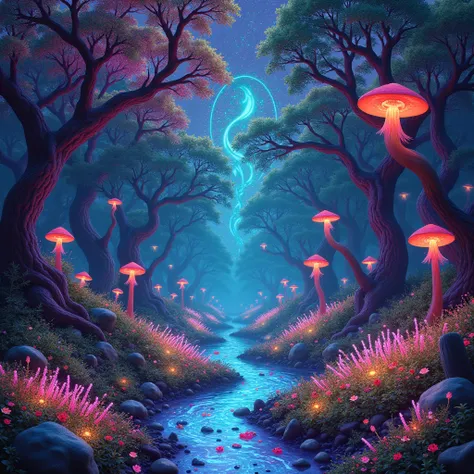 Psychedelic forest