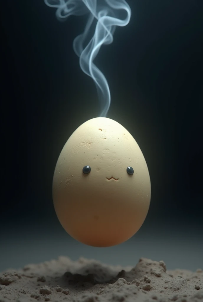 A smoking egg