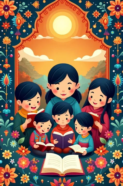 Banner for national reading week bhutan
Background Design: Bhutanese Design 