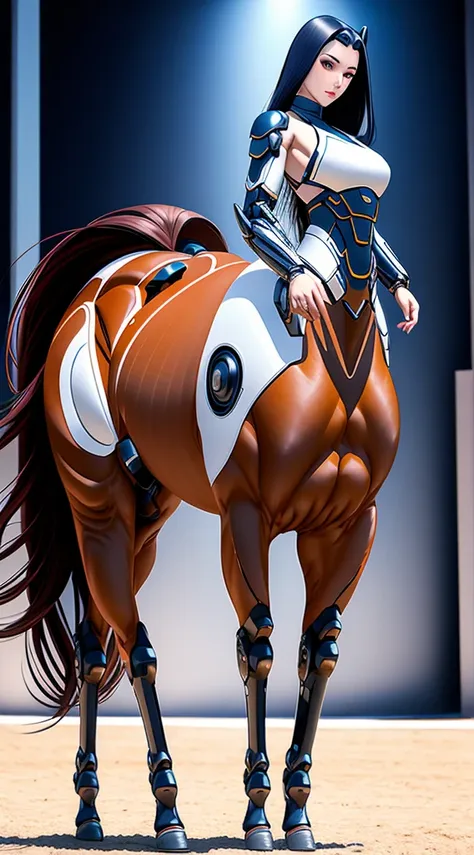 a female centaur，she is famous in the multiverse，she is both a female centaur, half human, half horse, half horse，it is also a f...