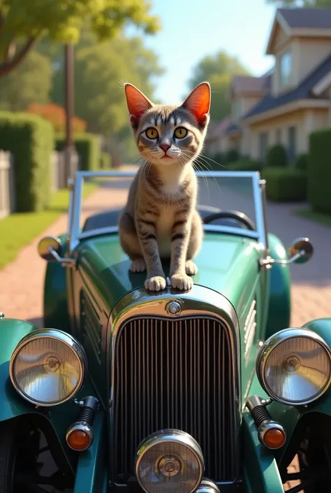 A Cat with a car