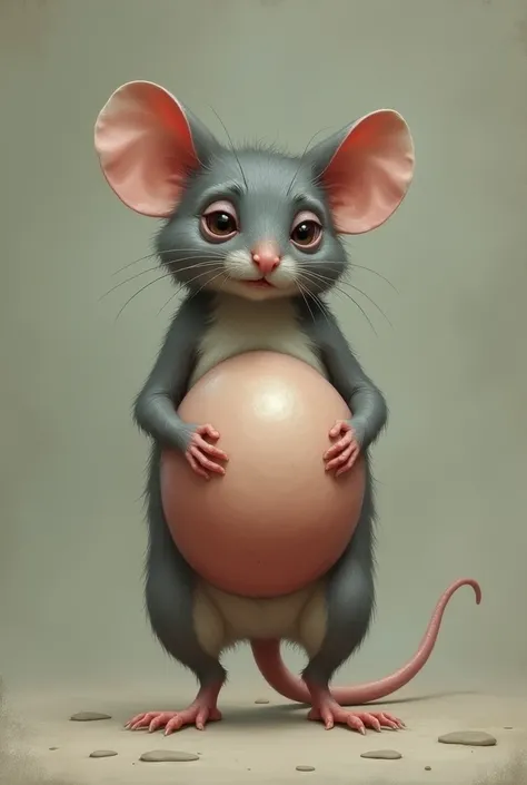 Mouse with big sad testicles

