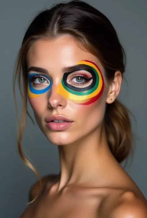 olympic rings makeup
