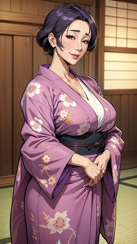 one girl, kimono, yukata,  upper body, (mature woman:1.5),captivating smile, 
masterpiece, highest quality, intricate details,  ...