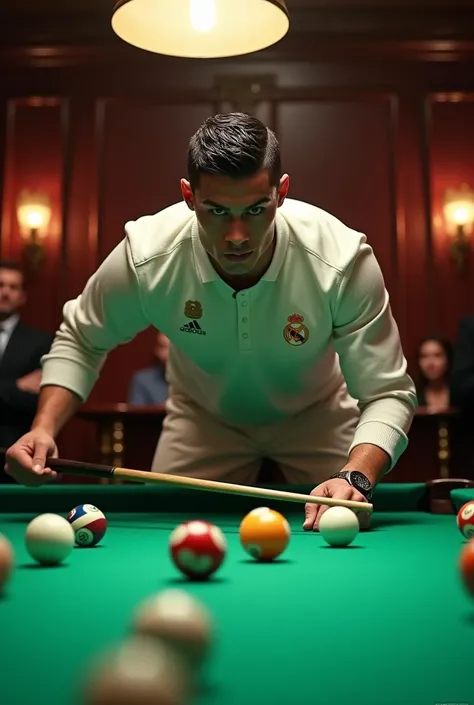 Real Madrid&#39;s Cr7 wins in a pool game