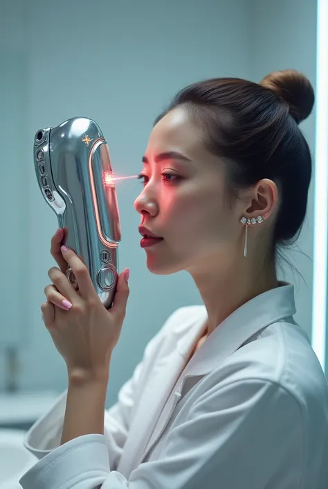 Laser gun-shaped device for skin care