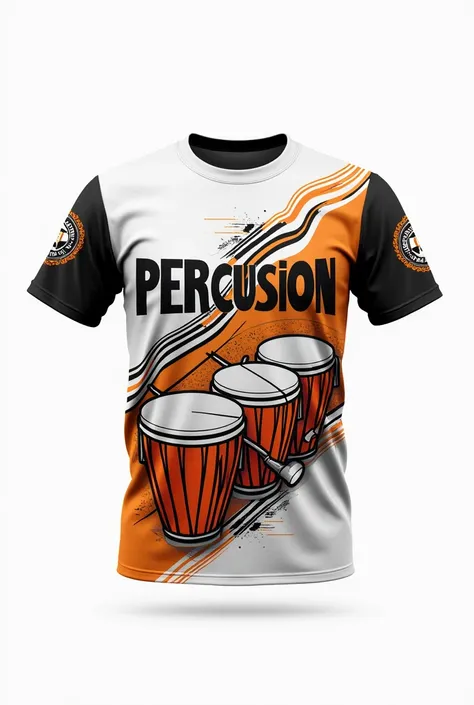 
shirt design for the percussion group of the Natal Social and Cultural Center, following your description, Heres a suggestion:

White Shirt Design:

shirt color: White Main Image:

Distribute stylized images of percussion instruments such as drums, tambou...