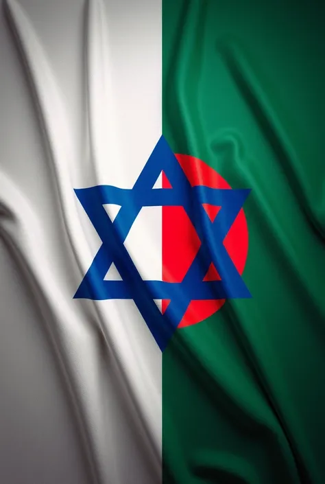 Create a fusion country flag of Israel and Bangladesh 
